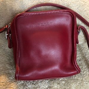 Small red Coach purse